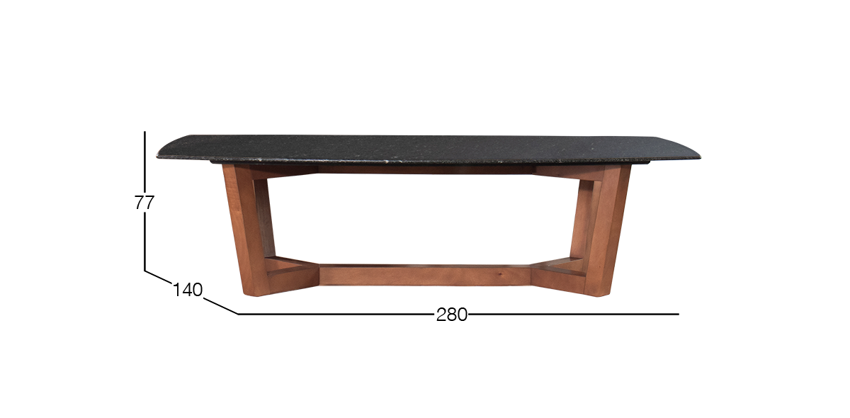 Mesa Comedor Granito 280 x 140 cm Huxley