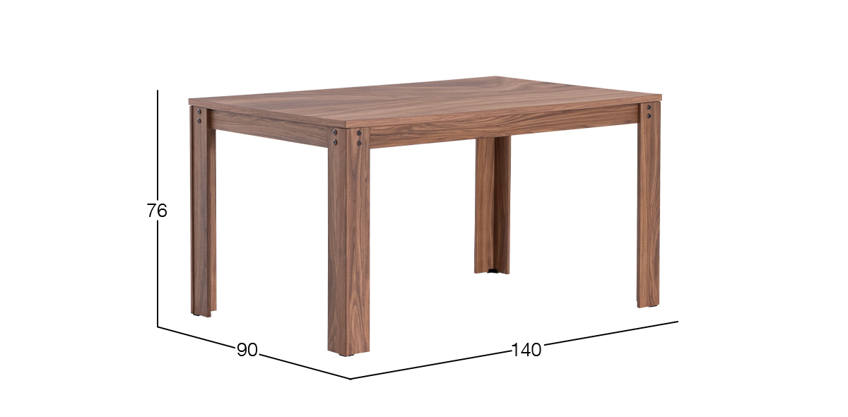 Mesa Comedor 140 x 90 cm Ivela Nogal