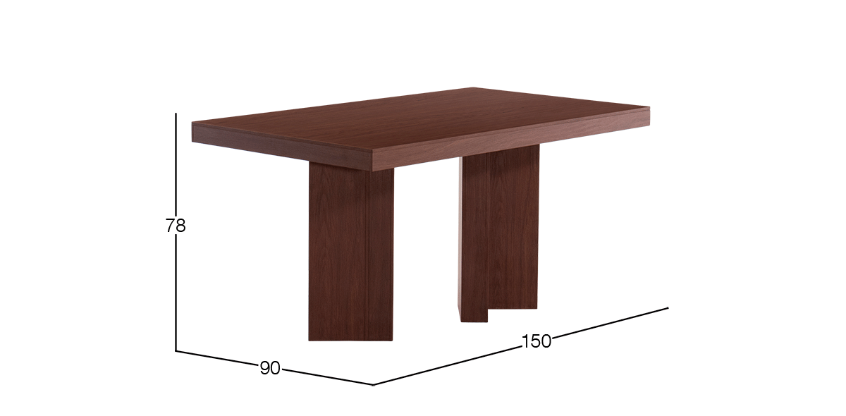 Mesa Comedor 150 x 90 cm Rectangular Kiran