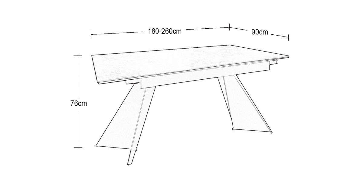 Mesa Comedor Alice Negro