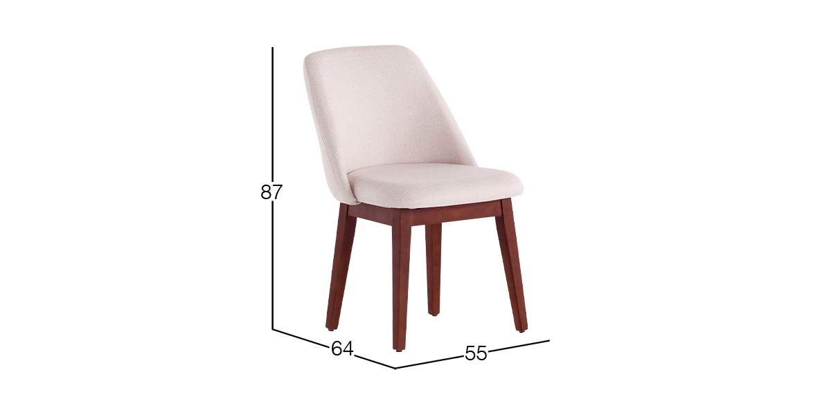 Silla Carmina Nogal