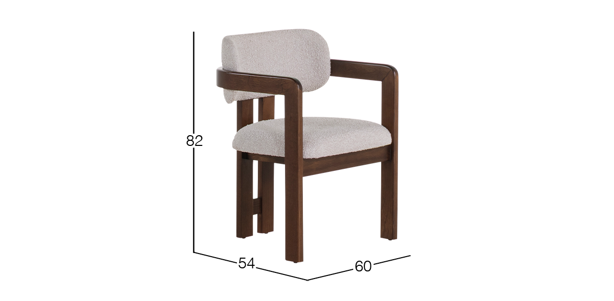 Silla Ellisse Nogal