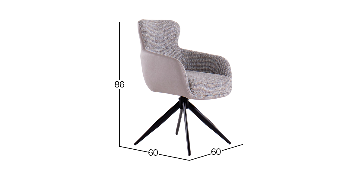Silla Jillian Gris