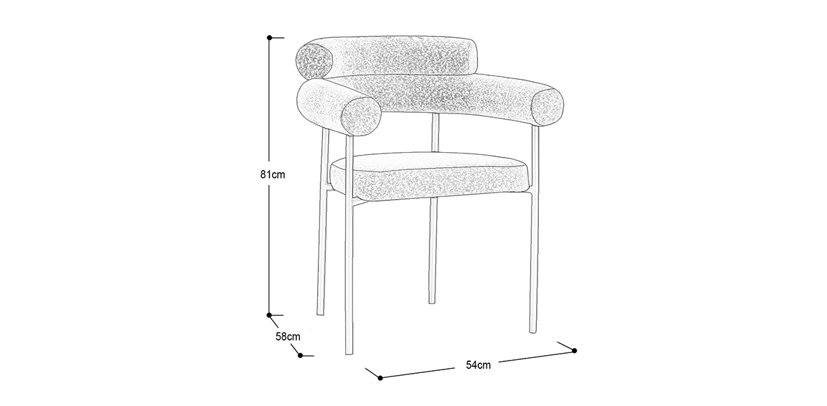Silla Mabu Gris