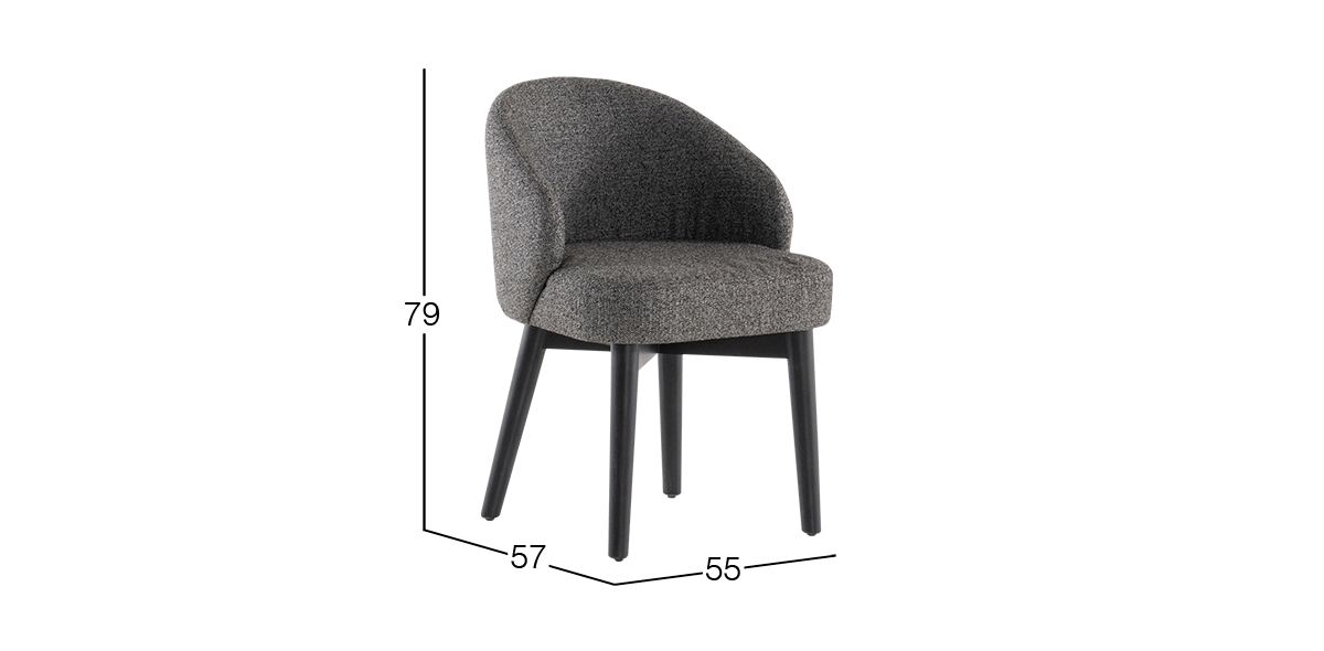 Silla Vera Gris Oscuro