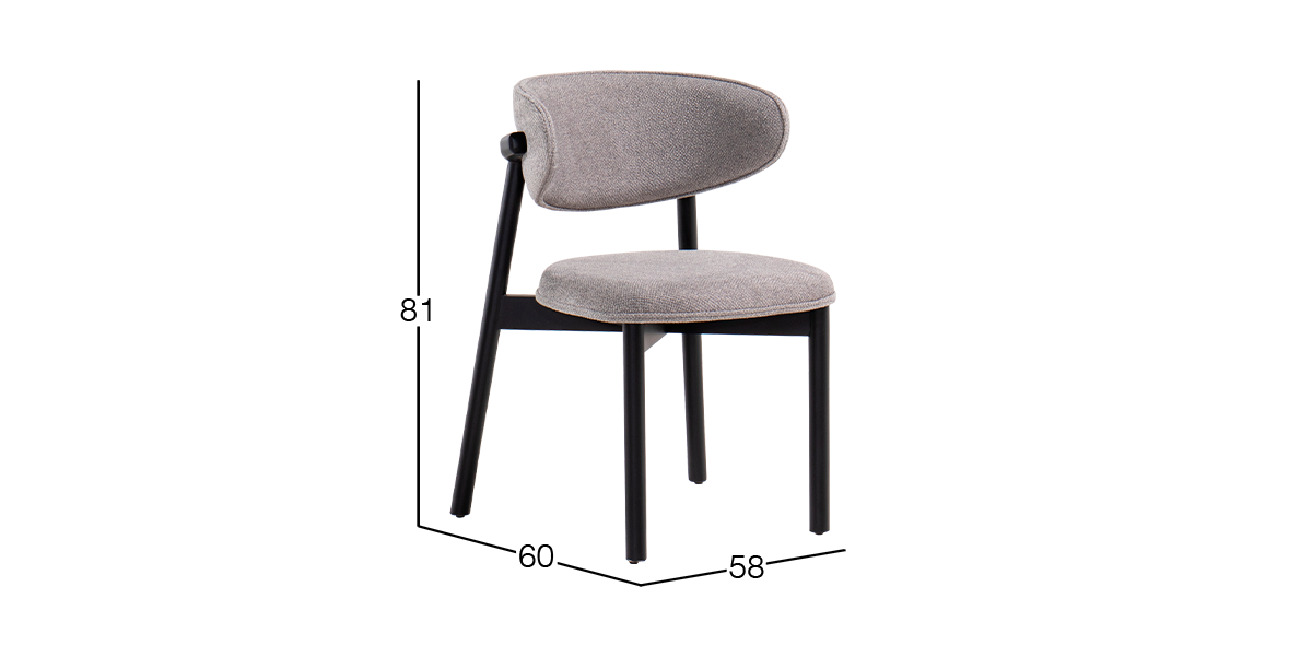 Silla Malbec Negro