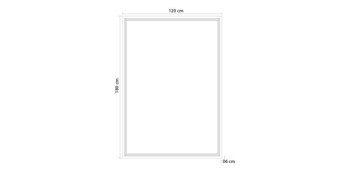 Cuadro Decorativo 120 x 180 cm Piante Dorado