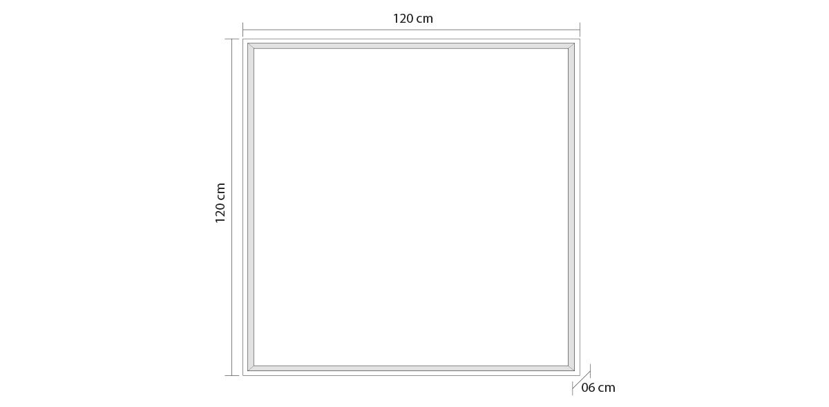 Cuadro Decorativo 120 x 120 cm Orken Negro