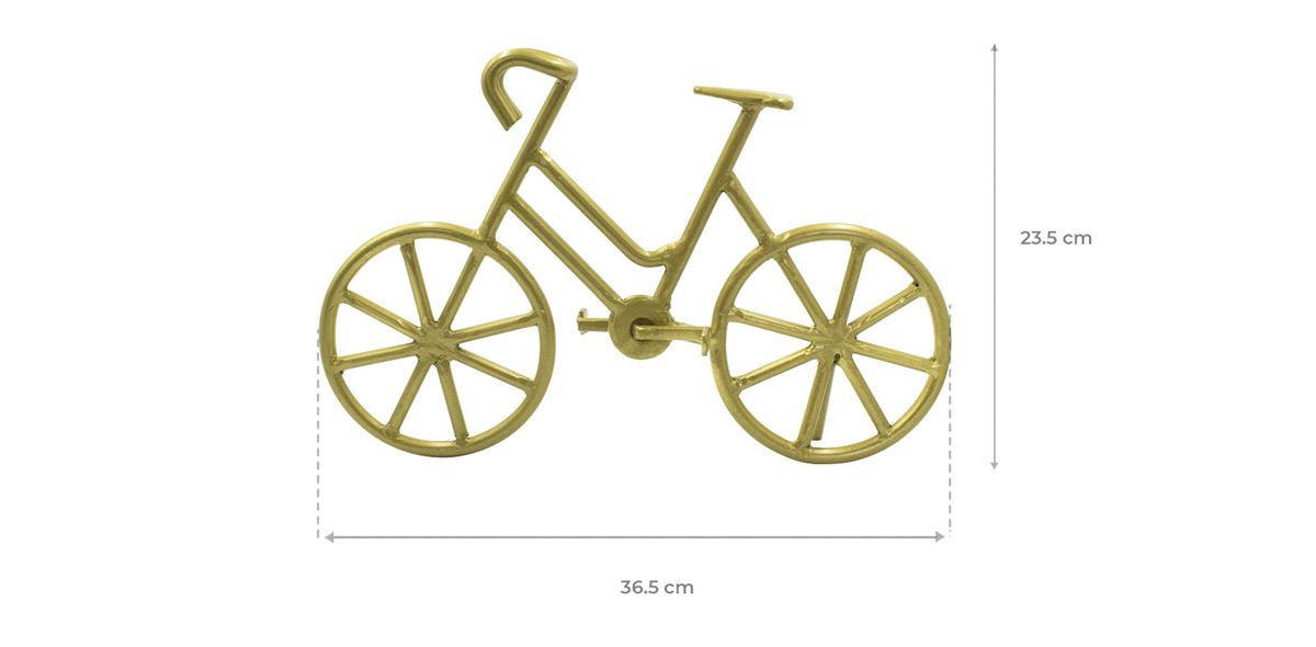 Figura Decorativa Bicicleta Cnr Dorado
