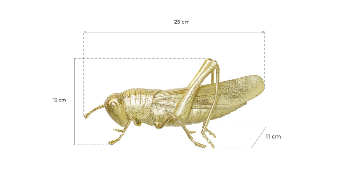 Figura Decorativa Saltamontes Criket Cnr Dorado