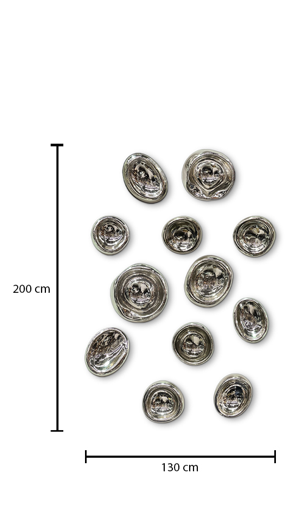 Figura de Cristal Deformes Dzo Metal 12 Piezas 2