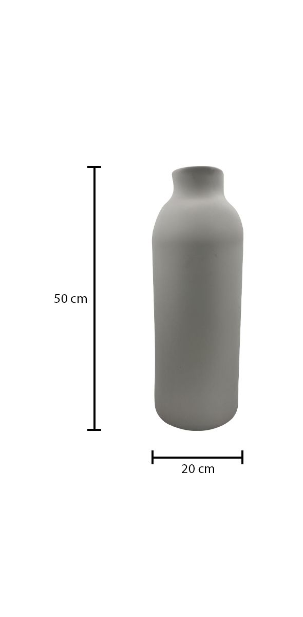 Jarrón de Cristal Gde Balero Dzo Gris