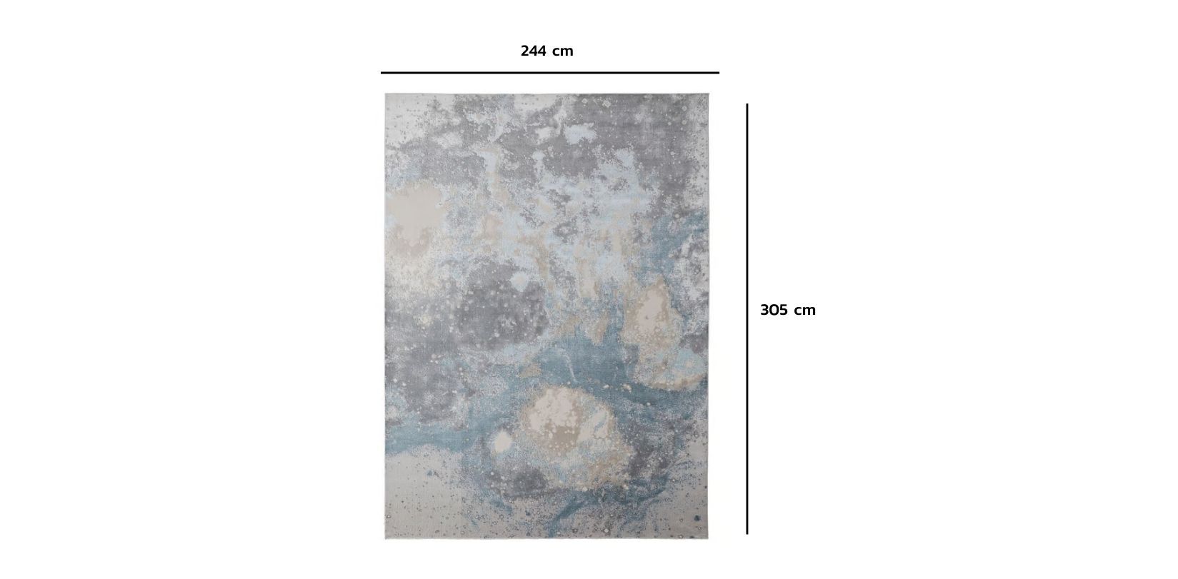 Tapete 244 x 305 cm Astra Gris