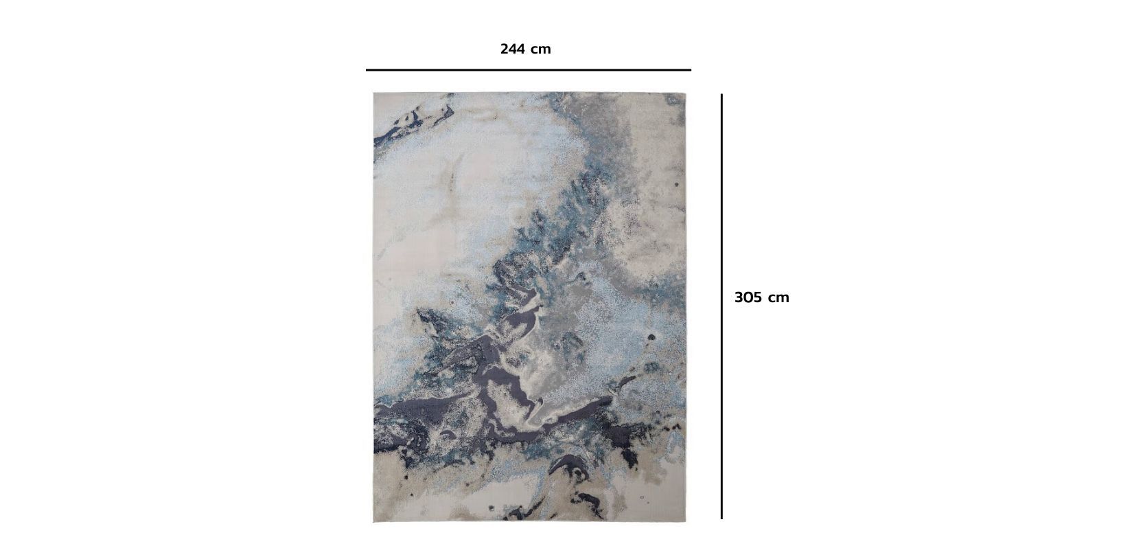 Tapete 244 x 305 cm Astra Gris