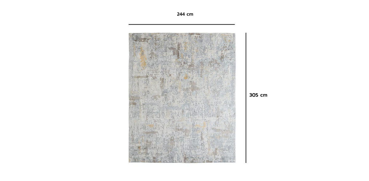 Tapete 244 x 305 cm Braden Multicolor