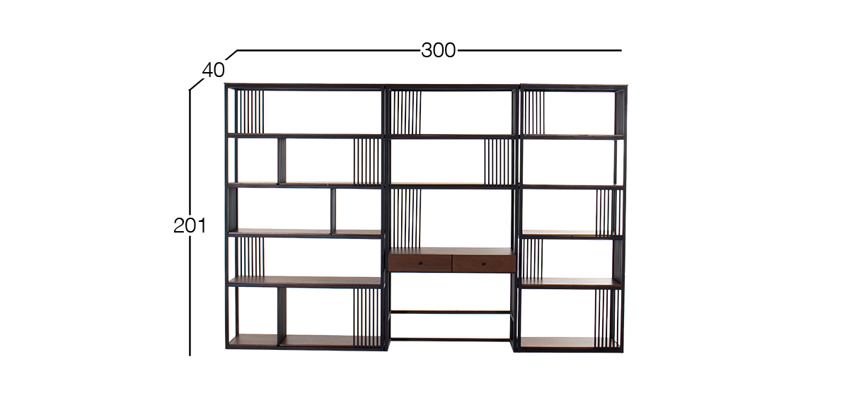 Libreros Bucarest 3 Piezas