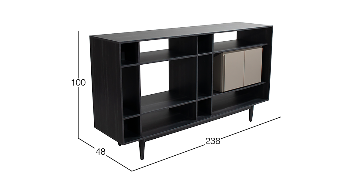 Credenza y Módulo con Puertas Vertice Shoji