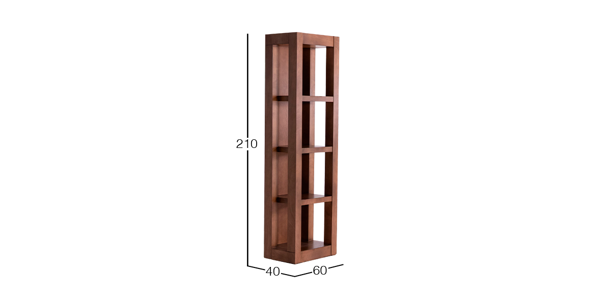 Librero 60 cm Britz Pl Nogal