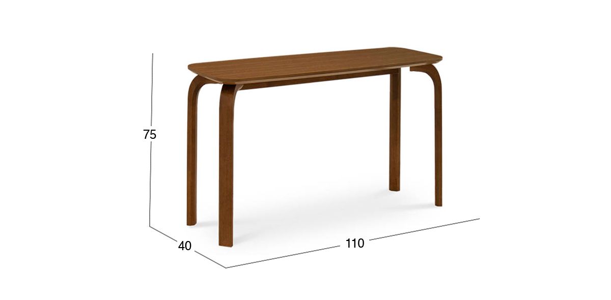 Mesa Consola 110 x 40 cm Roxu Nogal