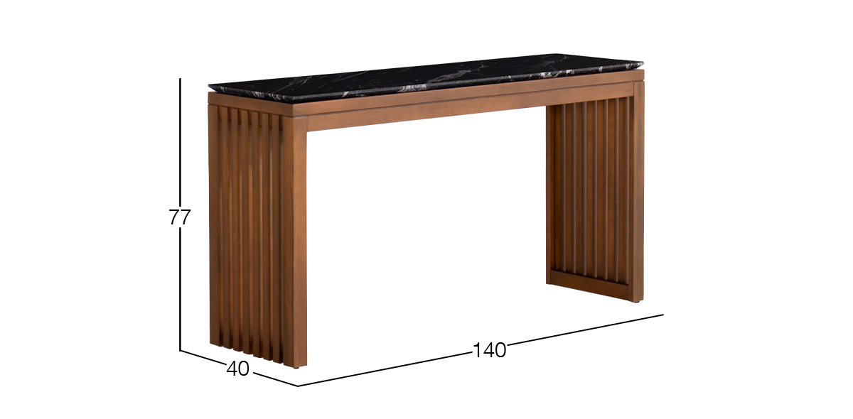 Mesa Consola 140 x 40 cm Adela Café