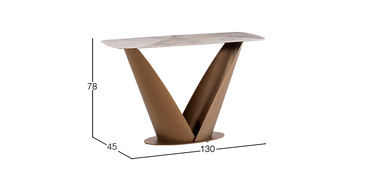 Mesa Consola 130 x 45 cm Ayre Gris
