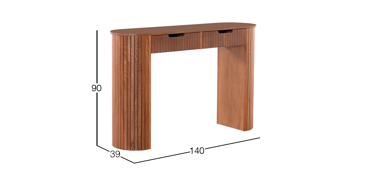 Mesa Consola 140 cm Santorini Rosa Morada