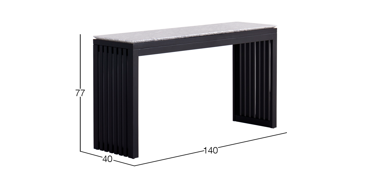 Mesa Consola 140 x 40 cm Adela Negro