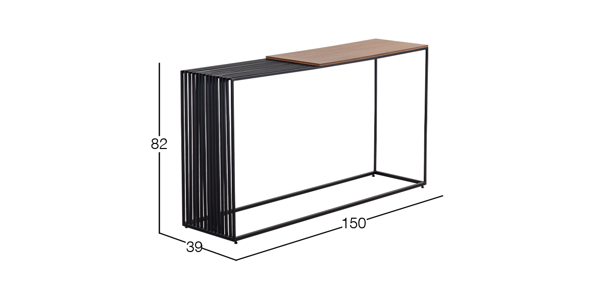 Mesa Consola Italia Parota