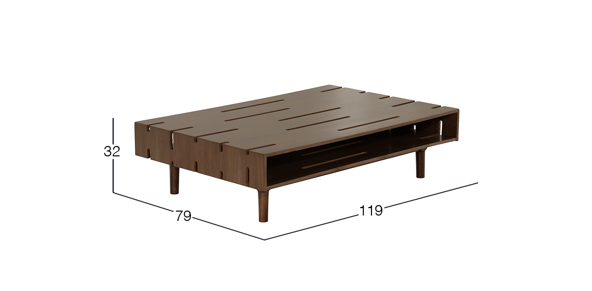 Mesa De Centro Rectangular 120 x 80 cm Dune