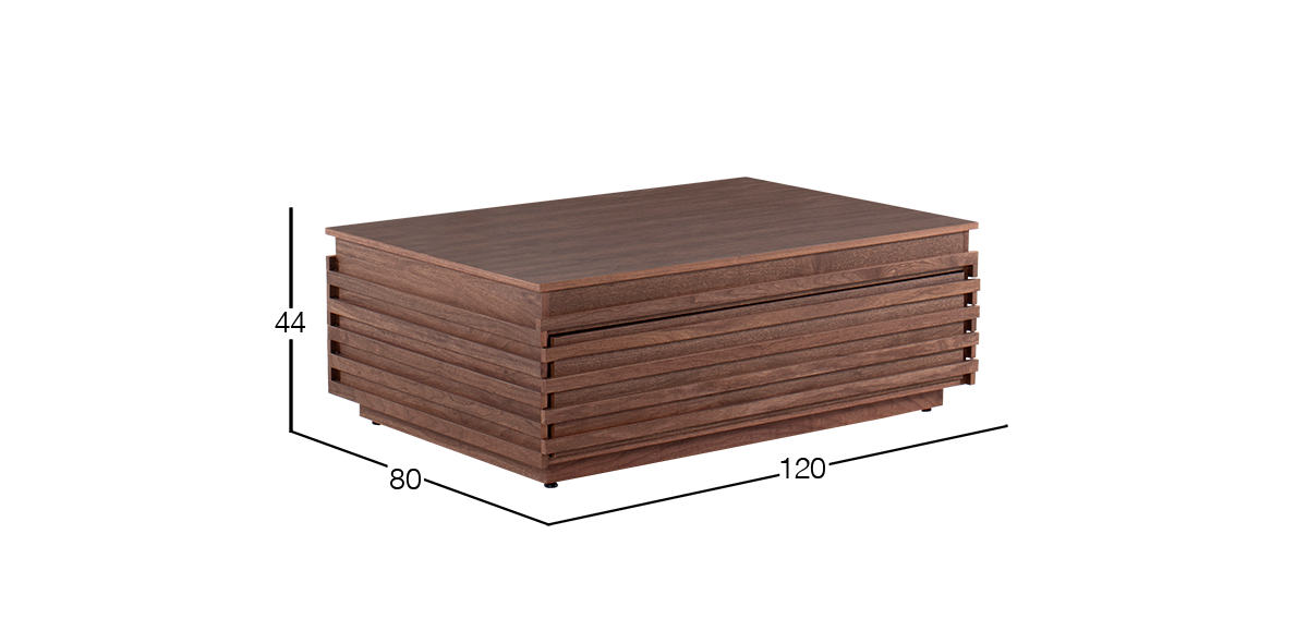 Mesa de Centro 120 x 80 cm Luzna Nogal