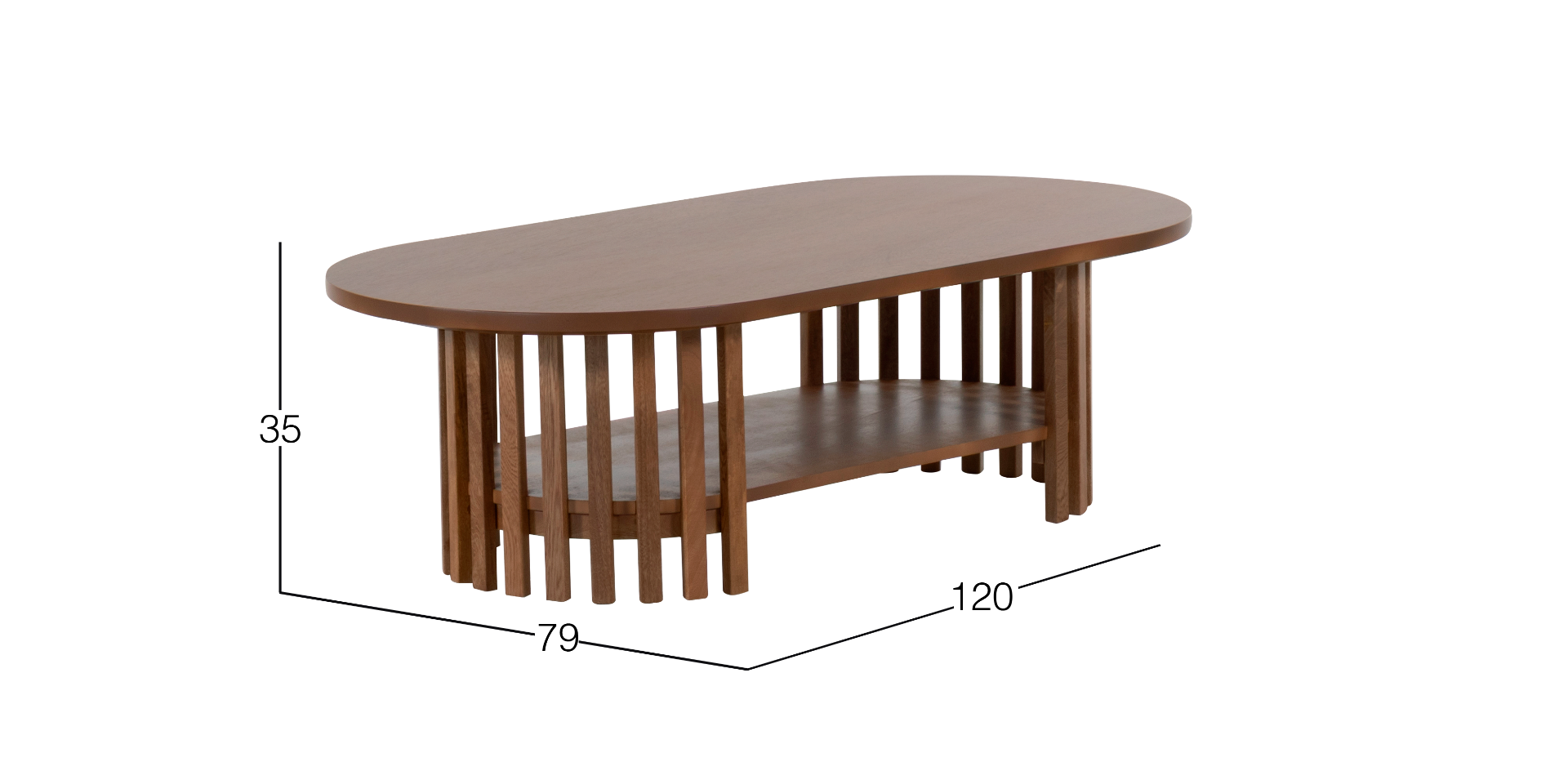 Mesa de Centro 120 x 80 xm Portofino Natural