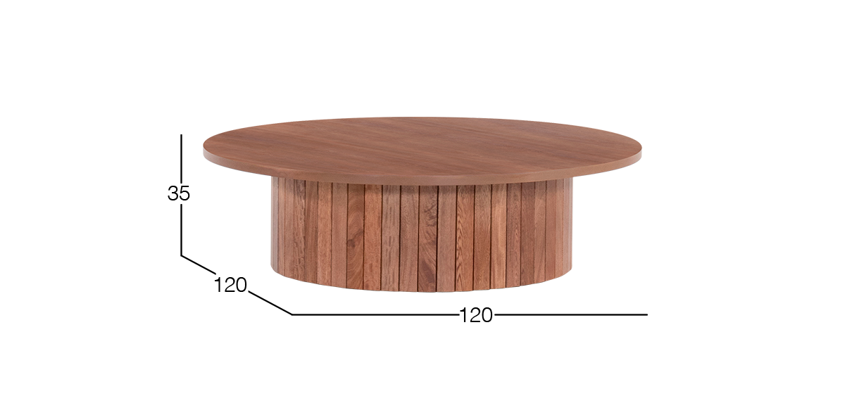 Mesa de Centro 120 cm Santorini Rosa Morada