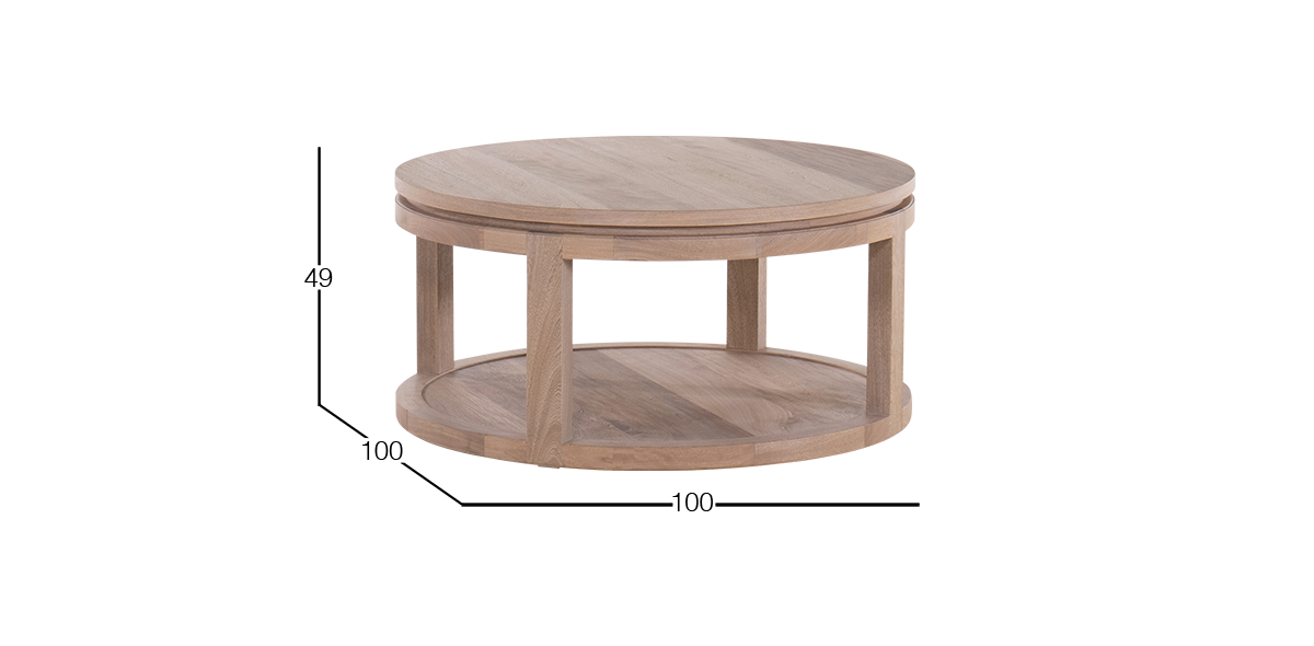 Mesa de Centro Victoria Rosa Morada