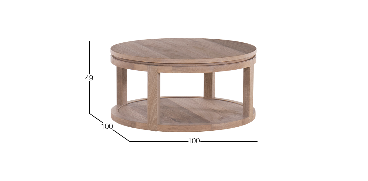 Mesa de Centro Victoria Rosa Morada