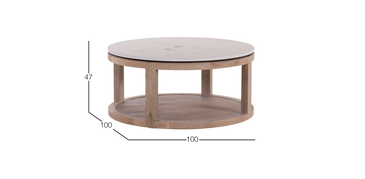 Mesa de Centro de Mármol Victoria Rosa Morada