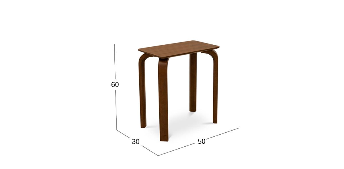 Mesa Lateral Roxu Nogal