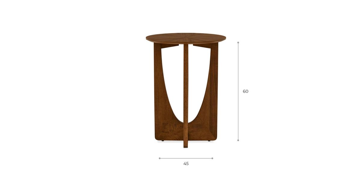 Mesa Lateral Yozu Nogal