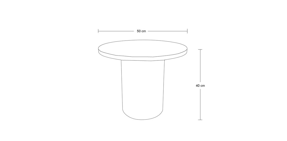 Mesa Ocasional Redonda Beker Café IV