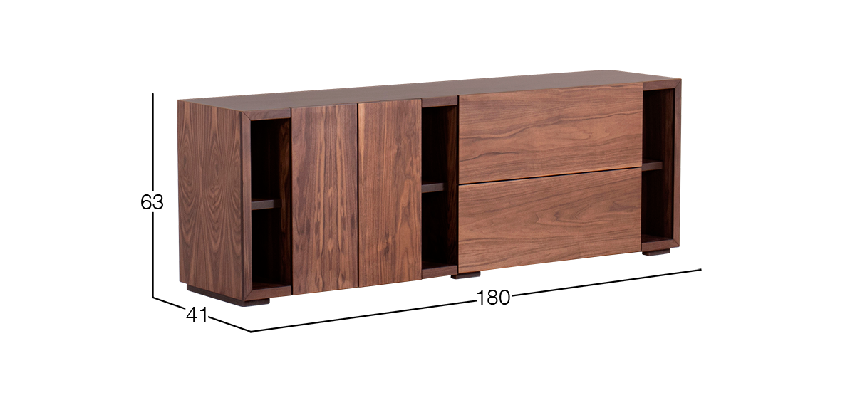 Mesa TV 180 cm Aluka Nogal