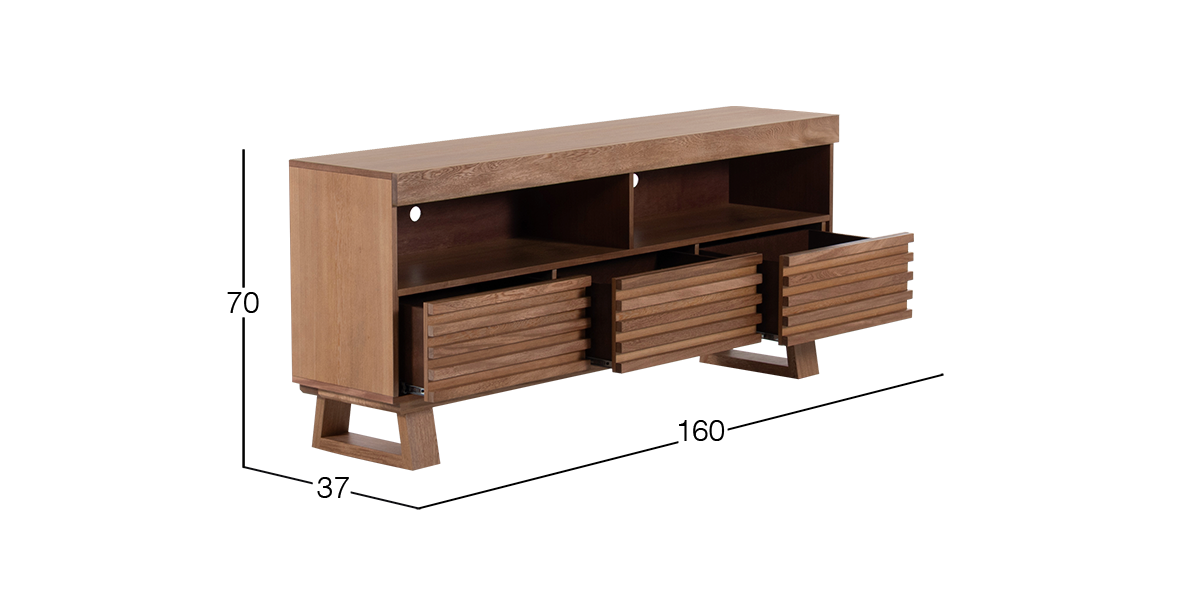 Mesa TV 160 cm Portofino Natural