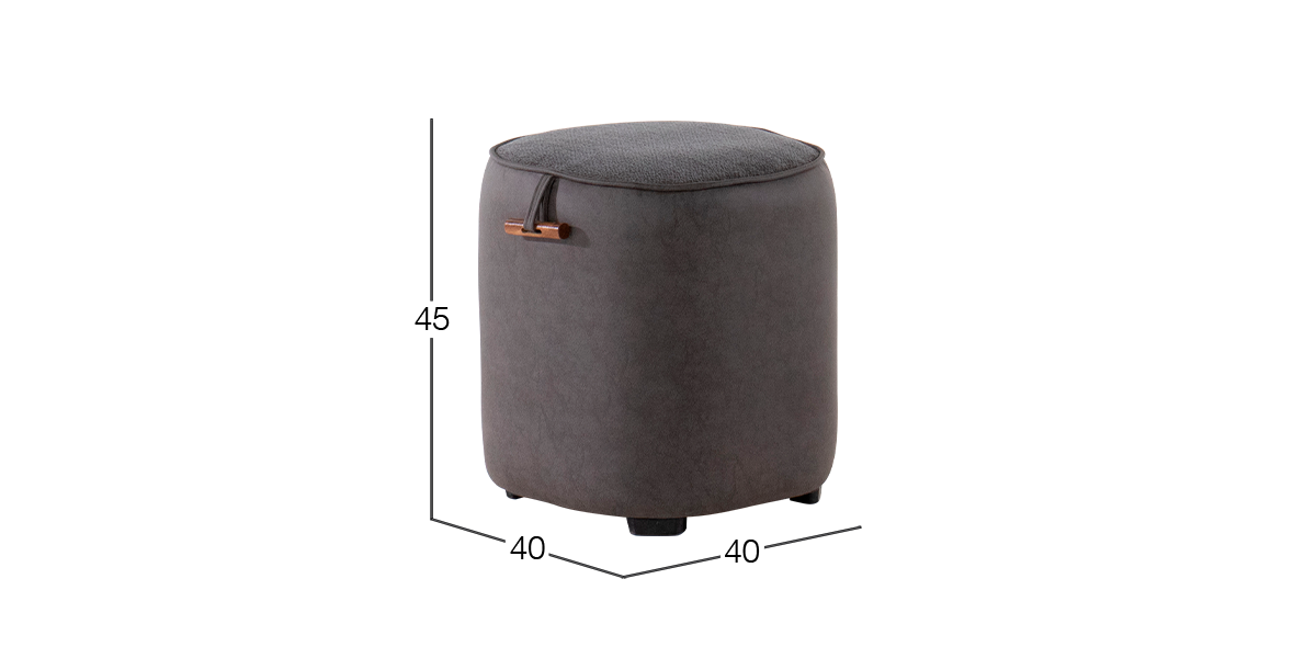 Taburete Silvia Gris