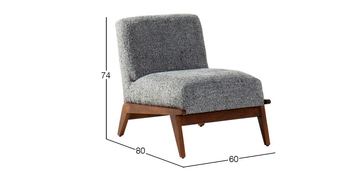 Sillón Ocasional Bruno Gris