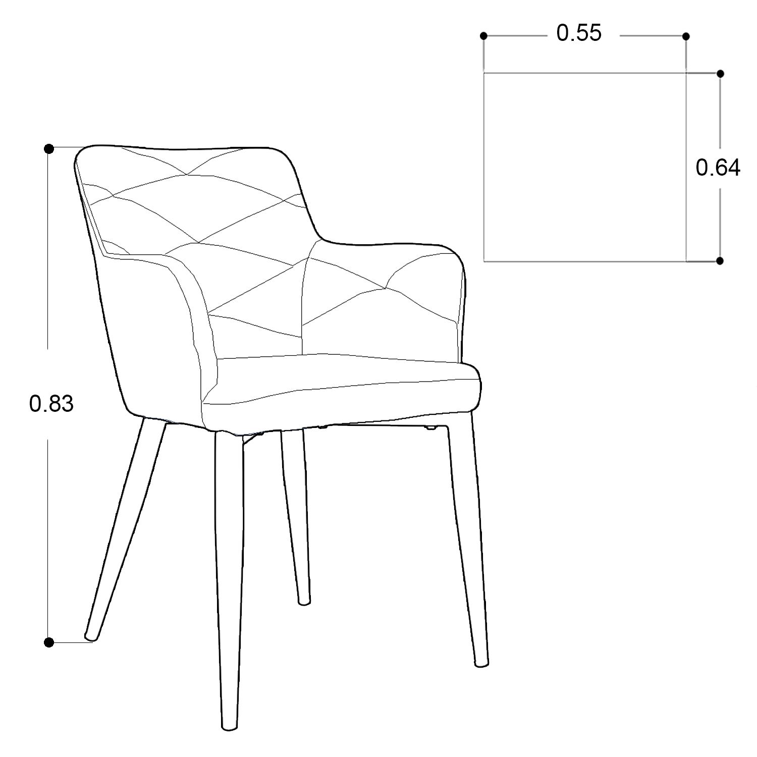 Sillón Ocasional Julia Azul