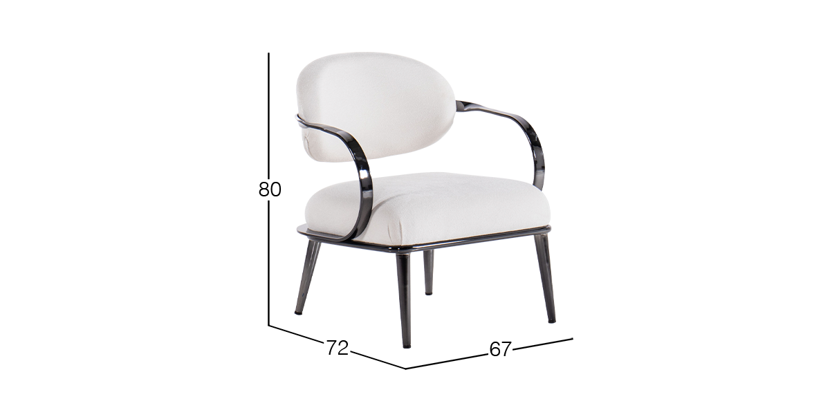 Sillón Ocasional Lacey Blanco