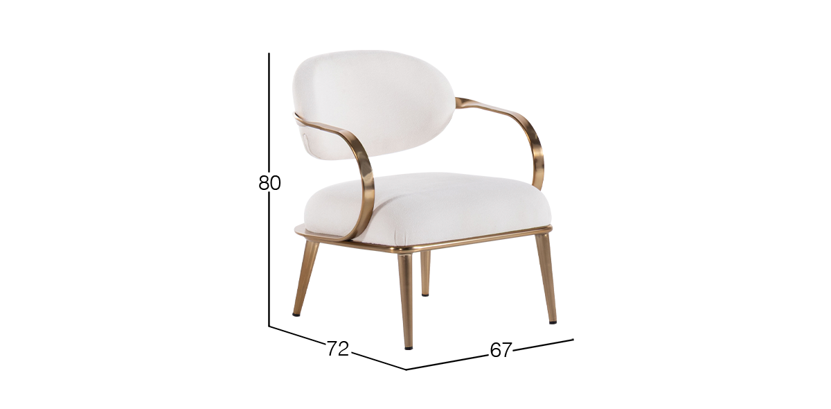 Sillón Ocasional Lacey Blanco