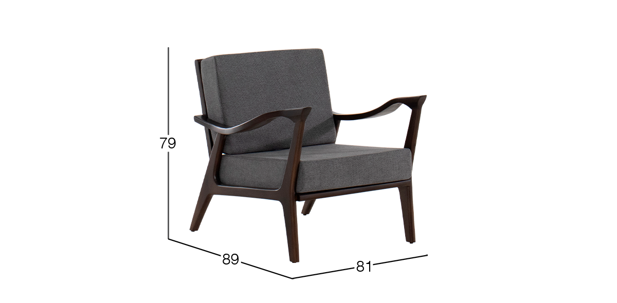 Sillón Ocasional Marsella Charcoal