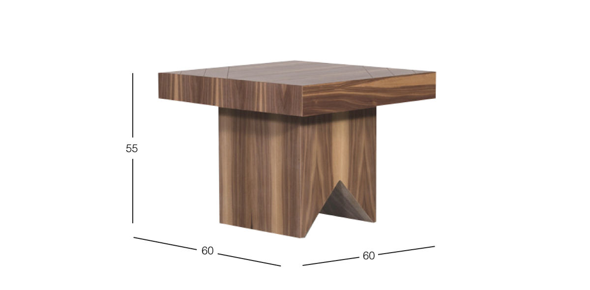 Mesa Lateral Britz Nogal Enigma