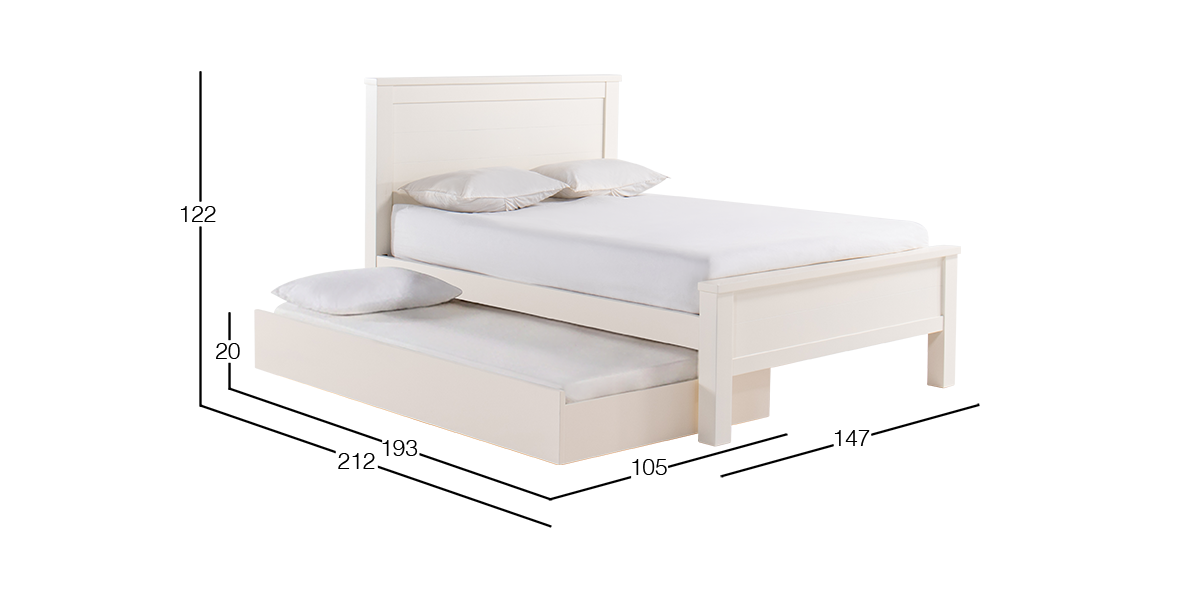 Cama Jackson PL Blanco