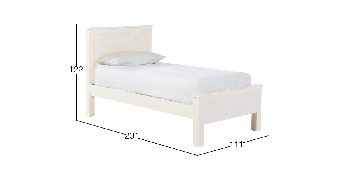 Cama Individual Jackson Pl Blanco