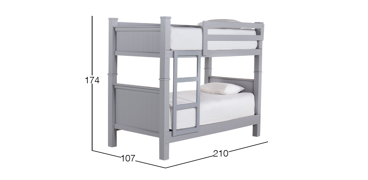 Litera Individual-Individual Jackson Gris